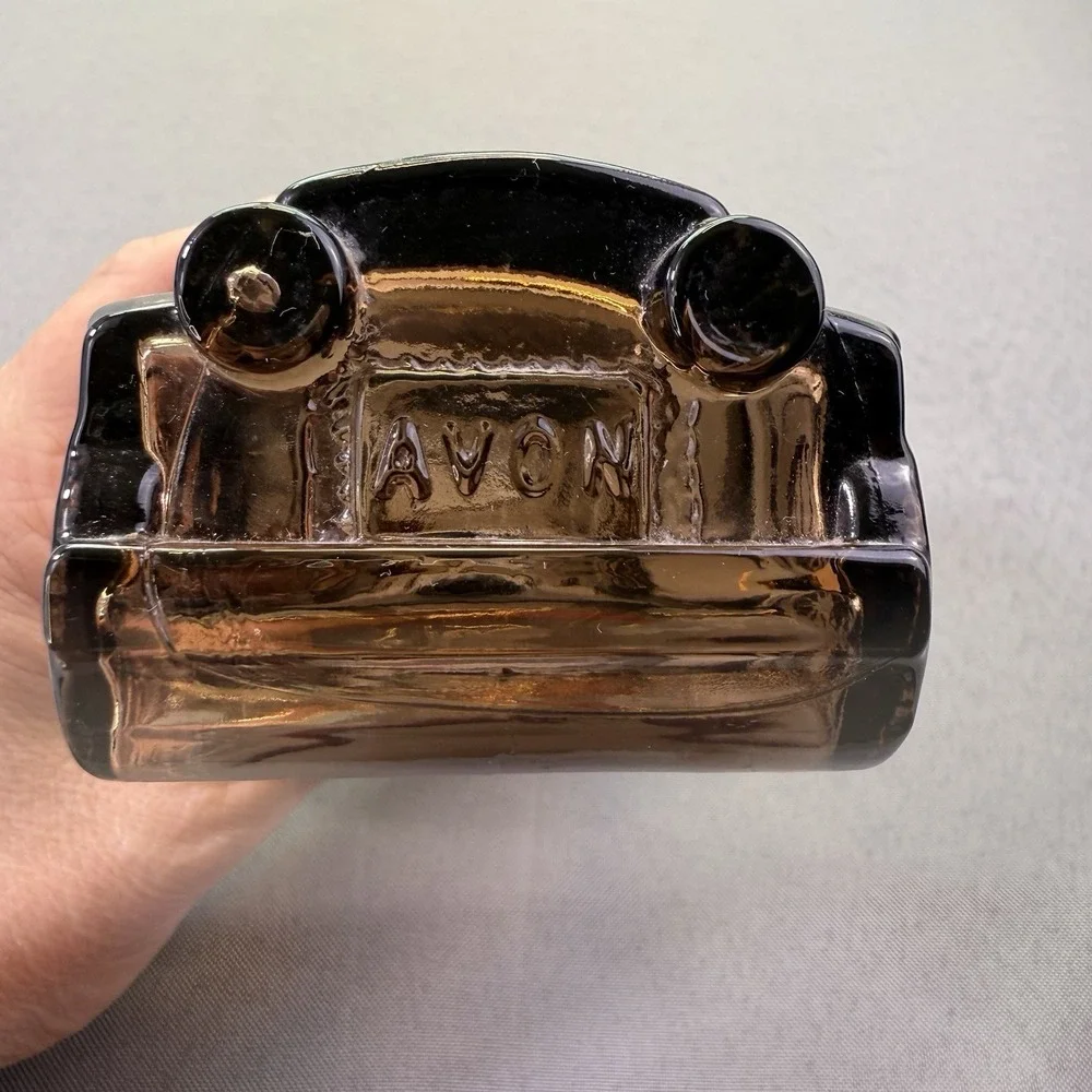 1978 Avon Sterling Six Deep Woods Aftershave Car Bottle Silver‎ Empty